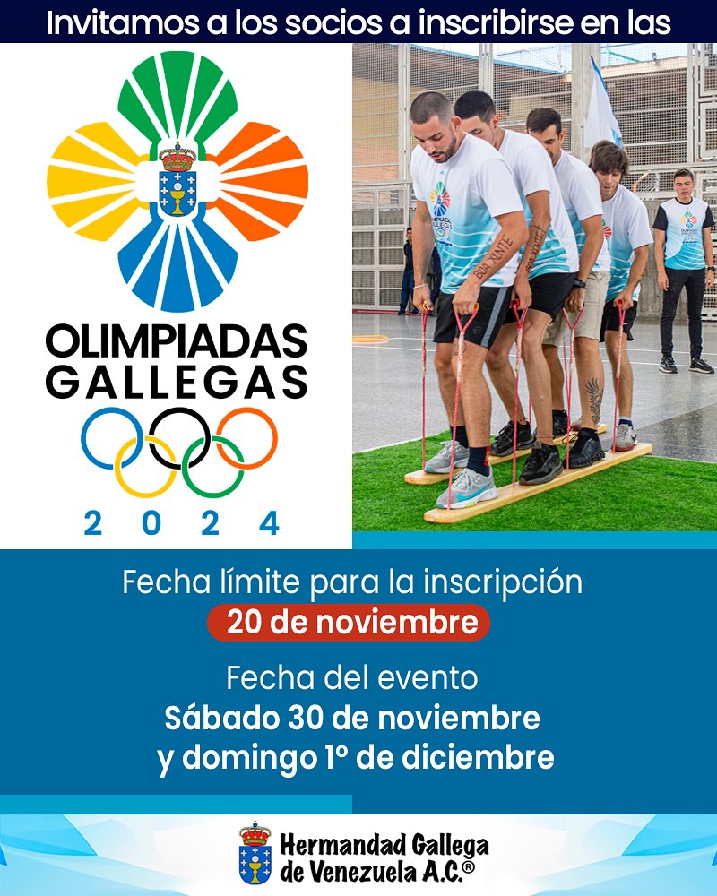 Olimpiadas Gallegas 2024 - Hermandad Gallega de Venezuela